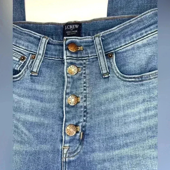 J Crew Womens High Rise Skinny Jeans Size 27 - Picture 8 of 8